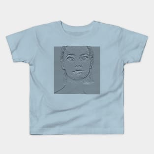 lines portrait Kids T-Shirt